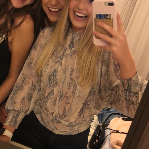 Snakeskin long sleeve top - Picture 5 of 5